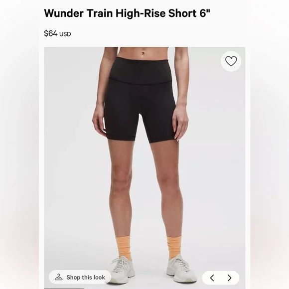 Wunder Train High-Rise Black Shorts like new - Picture 3 of 5